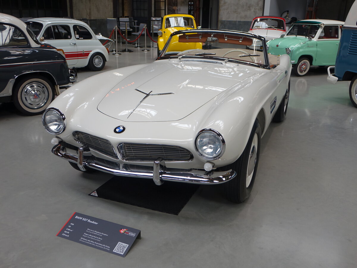 BMW 507 Roadster, Baujahr 1958, V8 Motor, 3168 Cm, 150 PS, Nationales Automuseum The Loh Collection (27.06.2026)