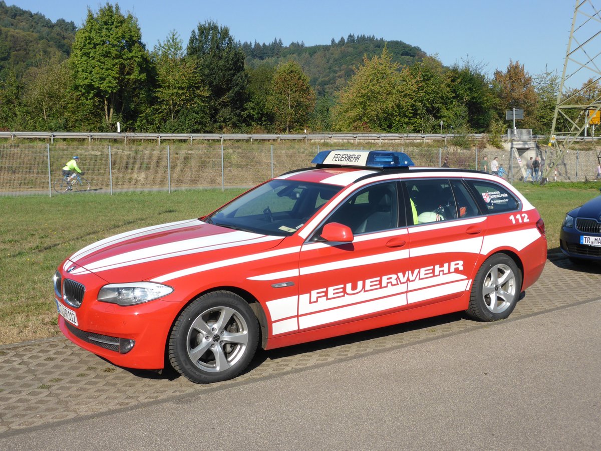 BMW 525 d der Feuerwehr Eifelkreis Bitburg-Prüm Katastrophenschutz aufgenommen am 25.09.2016