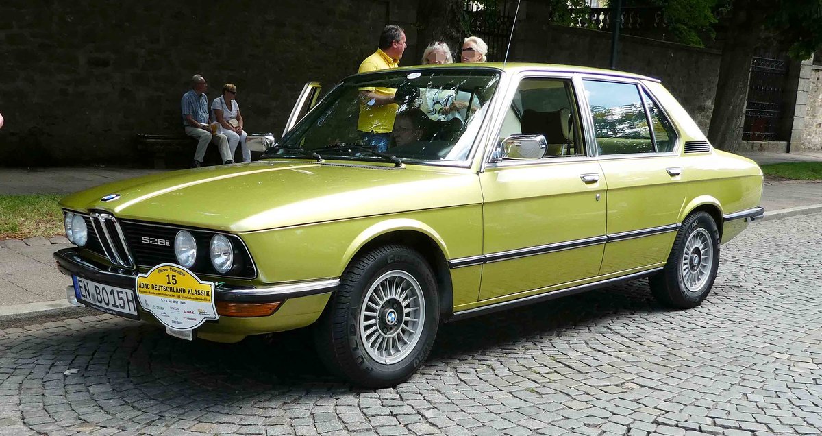 =BMW 525 i, 148 PS, Bj. 1979, gesehen anl. der ADAC Deutschland Klassik 2017 in Fulda, Juli 2017