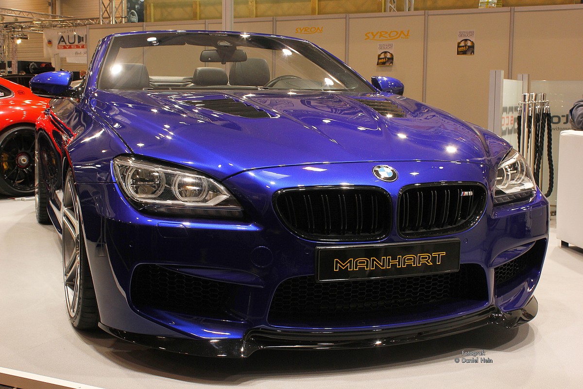 BMW 6er von Mannhaft in dunkel Blau auf der Essen Motor Show 2015.