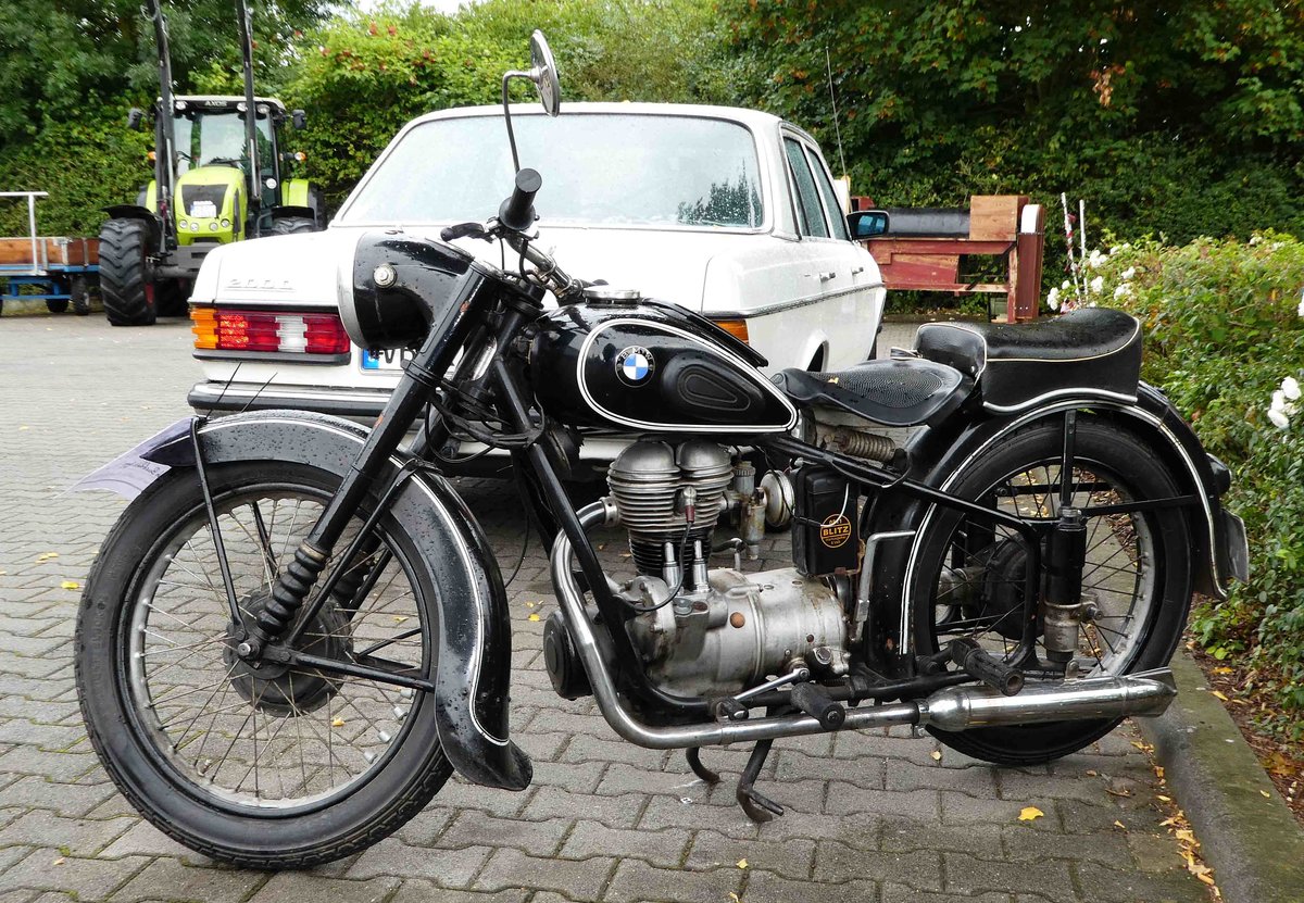 =BMW, gesehen bei der Oldtimerausstellung in Angersbach, September 2016