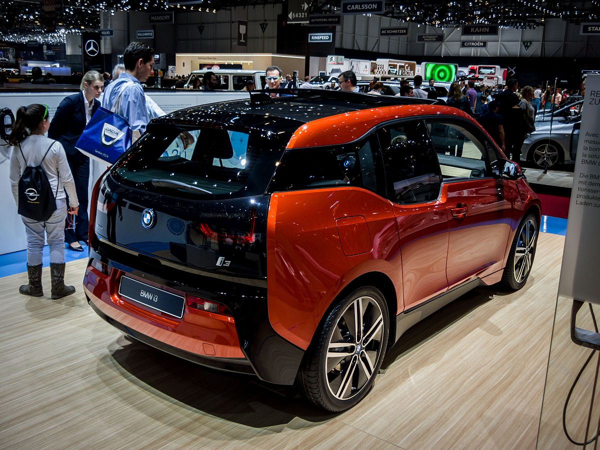 BMW i3. Aufnahme: Autosalon Genf 2014