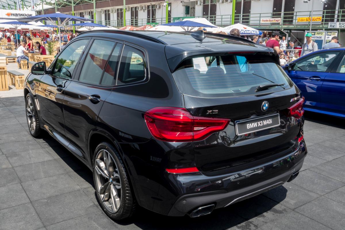 BMW X3 M40i (Rückansicht), gesehen am 02.06.2018