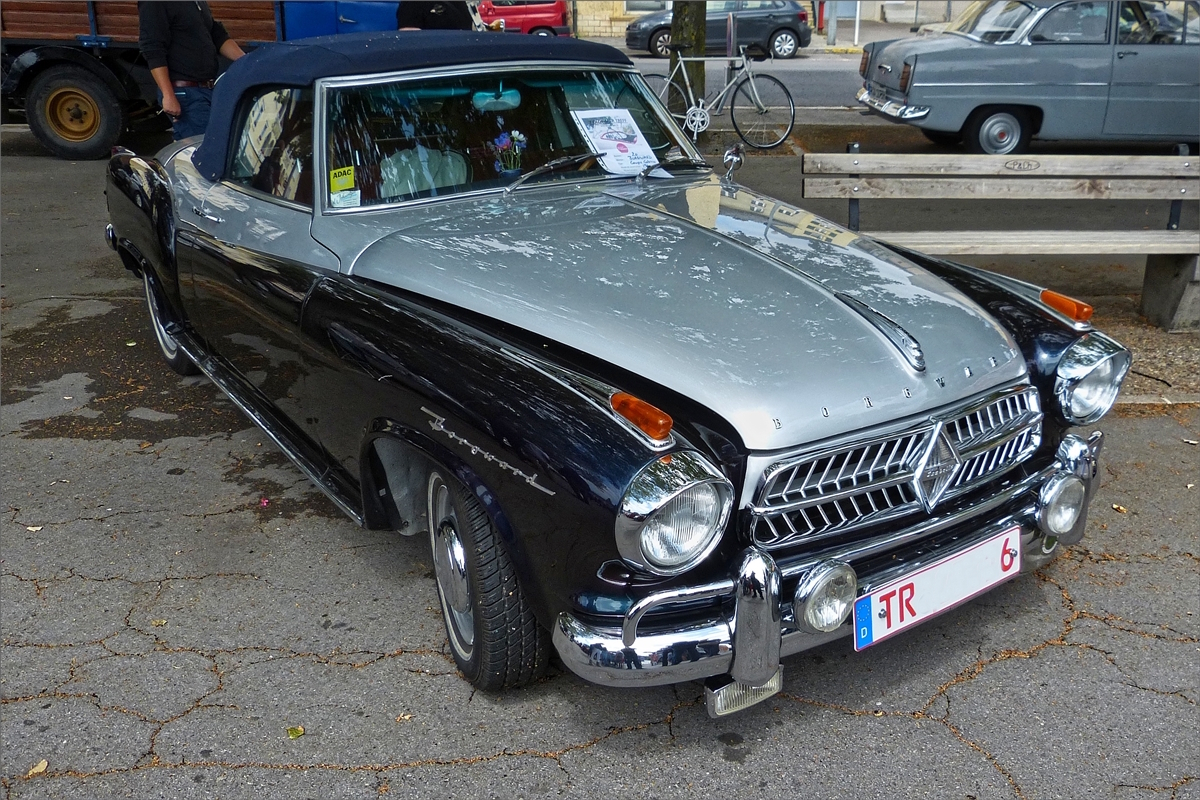 Borgward Isabella Coupe Cabriolet, Bj 1960, war beim Oldtimertreff in Remich ausgestellt. 14.07.2019