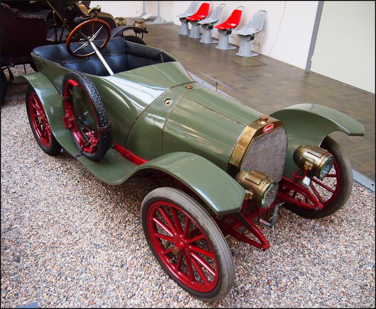 Bugatti 13(Bj 1910, 1327 ccm, 95km/st, 20HP))in Nationales Technisches Museum Prag am 17.2.2019