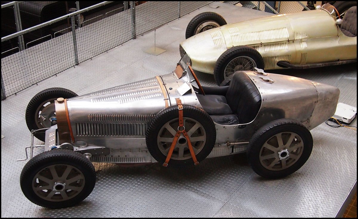 Bugatti Typ 51 im Technischen Nationalmuseum Prag am 8.2.2020.