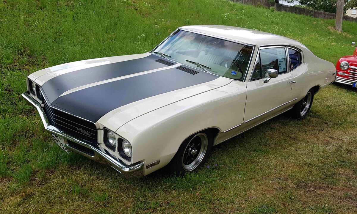 =Buick Skylark Coupe, Modell 1970, ausgestellt bei den Fladungen Classics 2023 im Juli 23