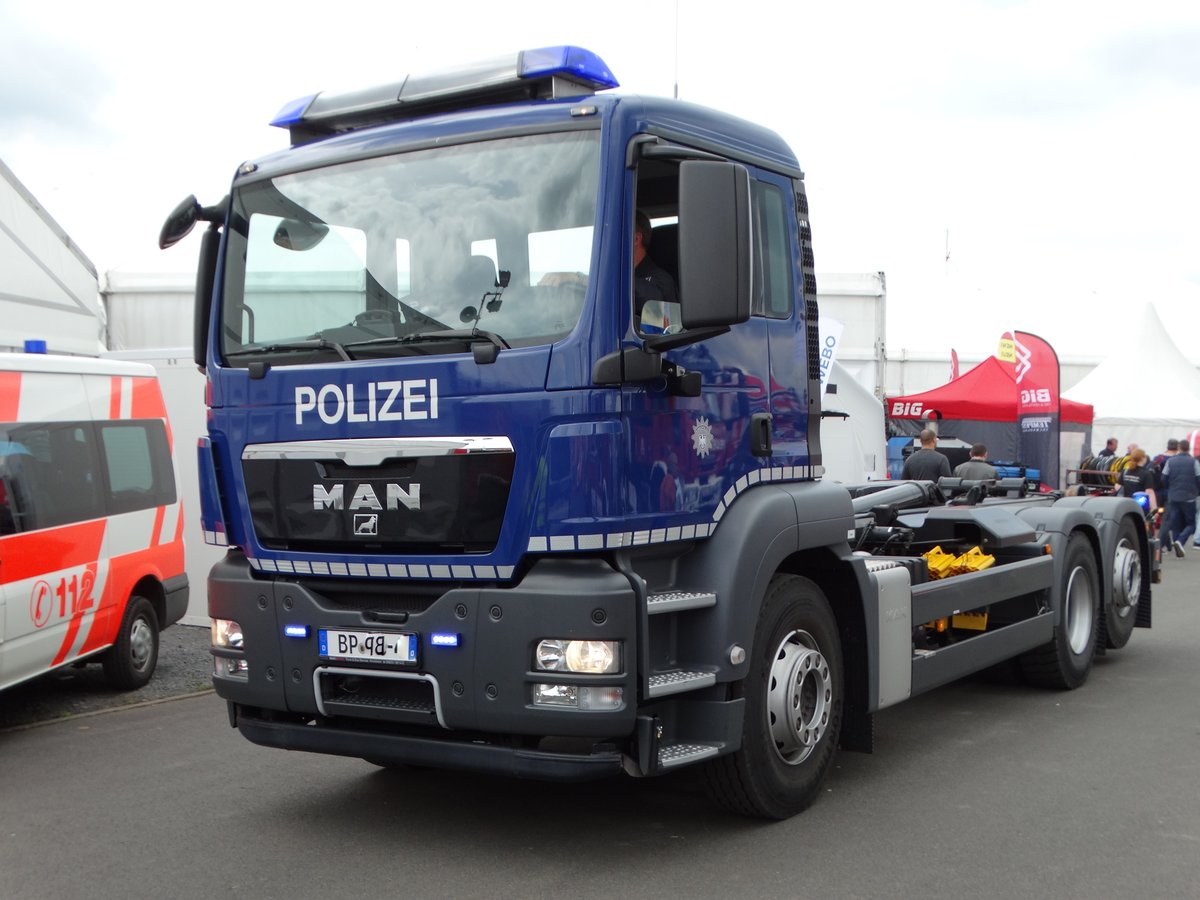 Bundespolizei Hünfeld MAN TGS WLF am 12.05.17 auf der RettMobil in Fulda