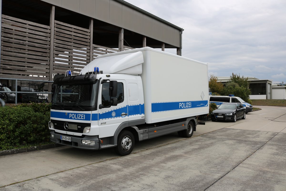 Bundespolizei Mercedes Benz Atego am 08.09.19 beim Tag der offenen Tür in Hünfeld 