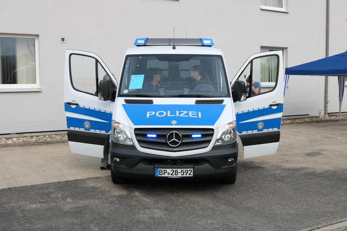 Bundespolizei Mercedes Benz Sprinter am 08.09.19 beim Tag der offenen Tür in Hünfeld 