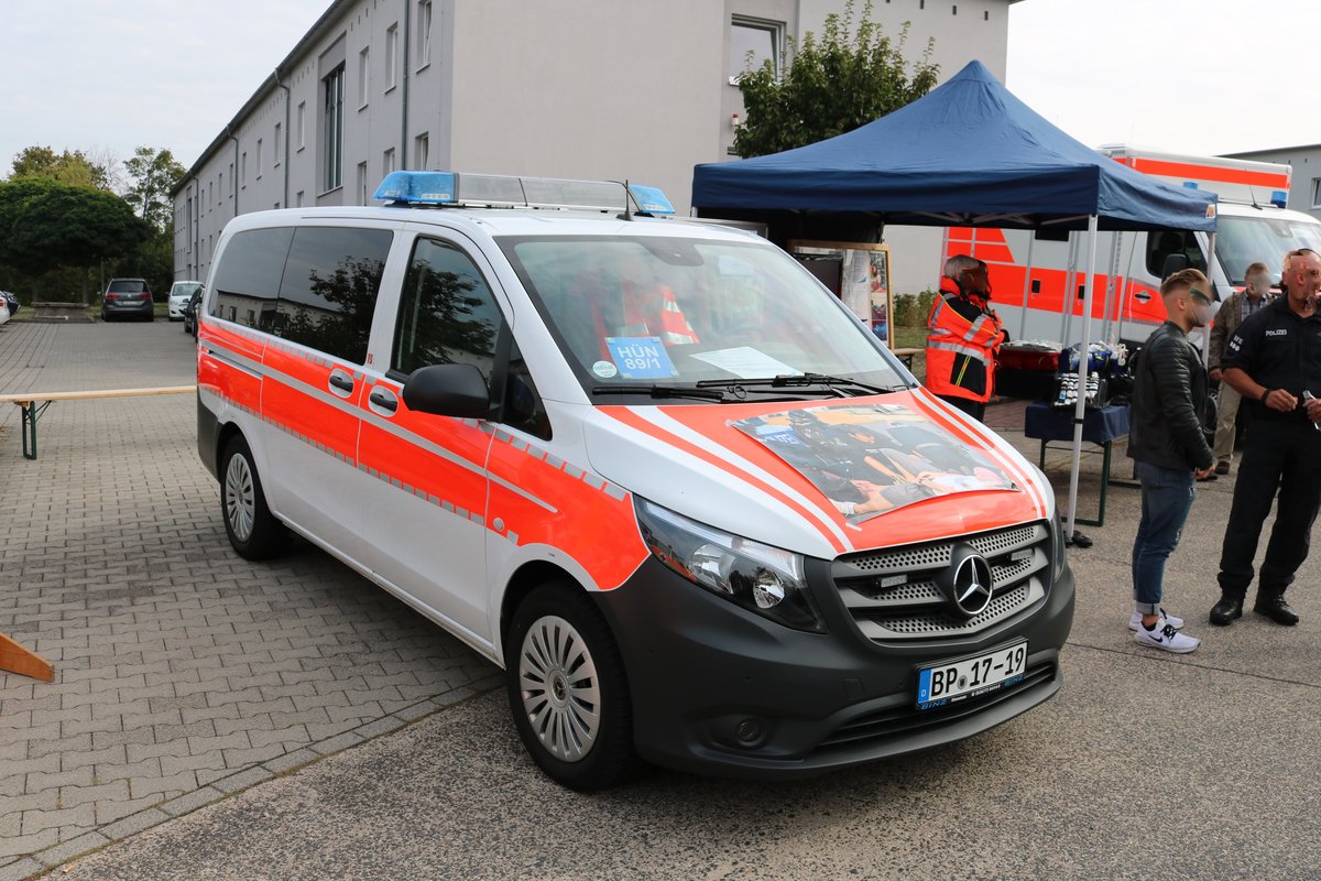 Bundespolizei Rettungsdienst Mercedes Benz Vito am 08.09.19 beim Tag der offenen Tür in Hünfeld 