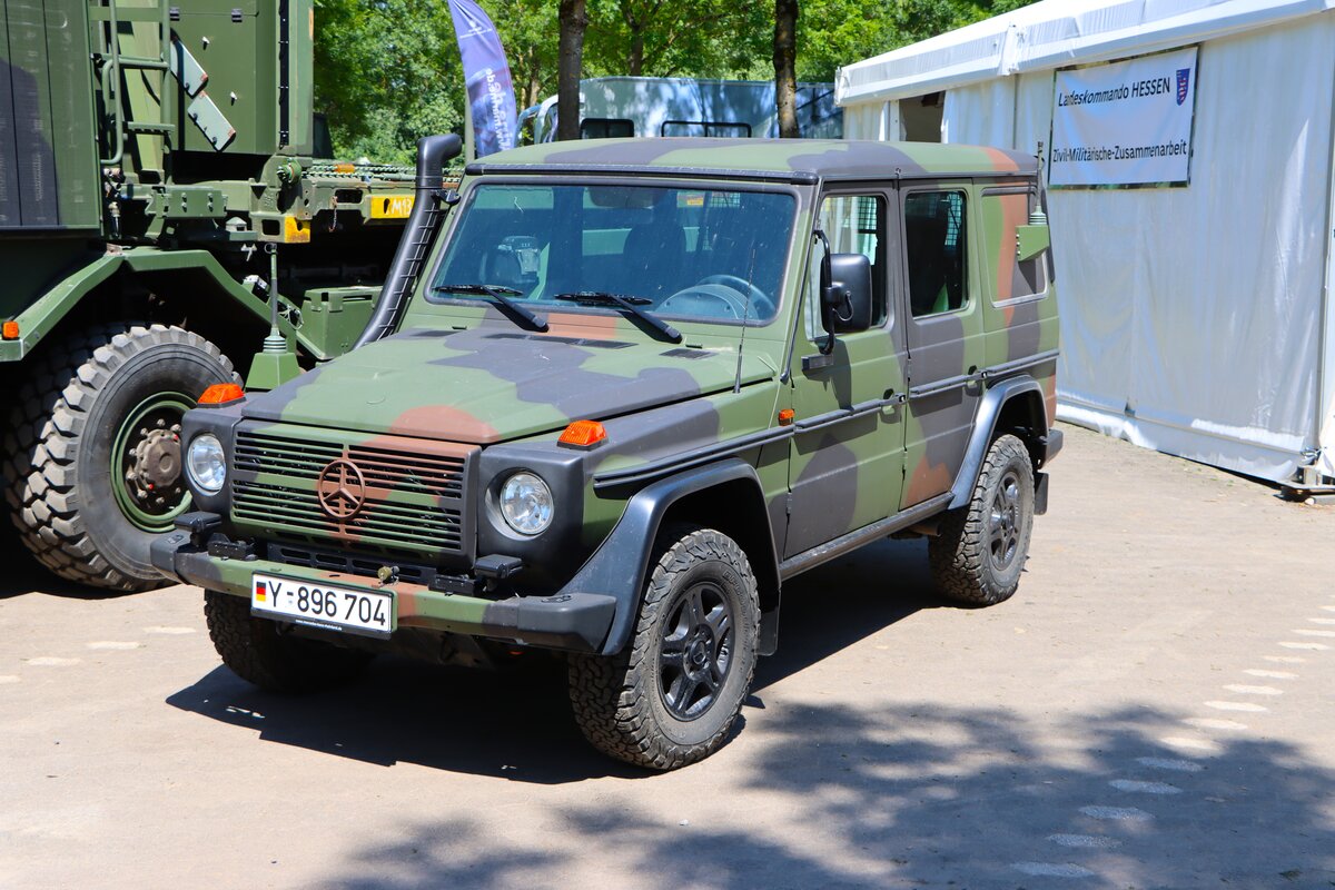 Bundeswehr Mercedes Benz G-Klasse am 20.06.26 auf dem Hessentag Fulda
