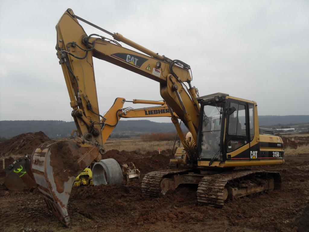 Caterpillar 315B L am 08.02.2009 in Schweich