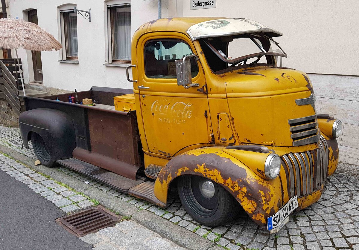 =Chevrolet AK-Truck, Bauzeit 1941 - 1947, ausgestellt bei den Fladungen Classics 2023 im Juli 23
