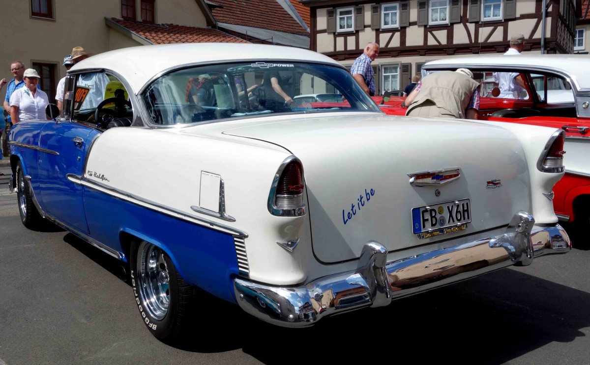 Chevrolet Belair  Series 2400 C Hardtop Sport Coupe, 1955, gesehen bei den Fladungen Classics, Juli 2014