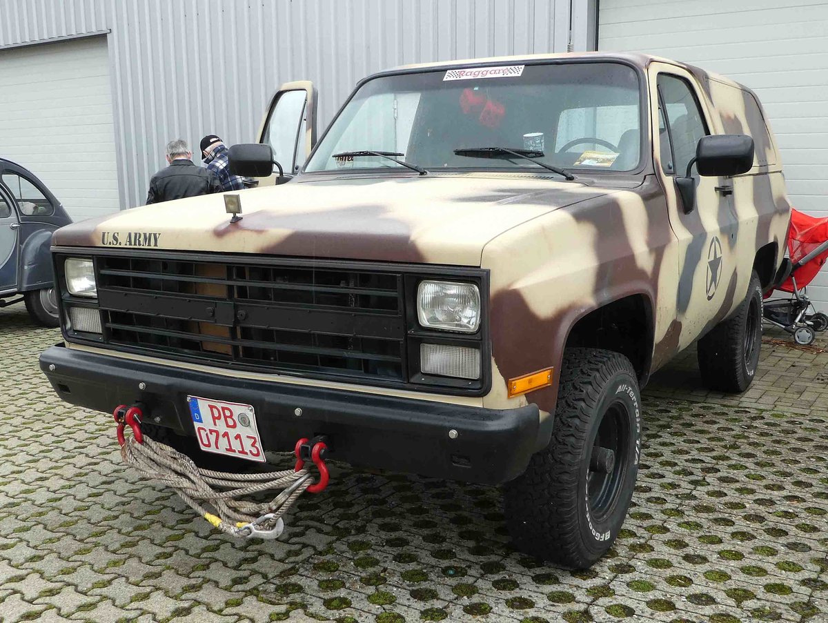 =Chevrolet Blazer gesehen bei der Technorama im Kassel, 03-2019