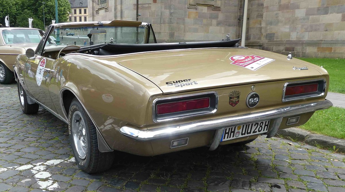 =Chevrolet Camaro, Bj. 1967, 5700 ccm, 250 PS, steht in Fulda anl. der SACHS-FRANKEN-CLASSIC im Juni 2019