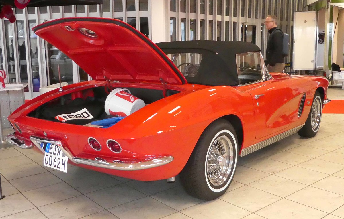 =Chevrolet Corvette C1, steht zum Verkauf bei der Technorama Kassel im März 2019