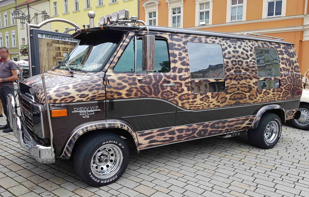 =Chevy Van 2.0, ausgestellt bei den Meiningen Classic 2022 im Juli
