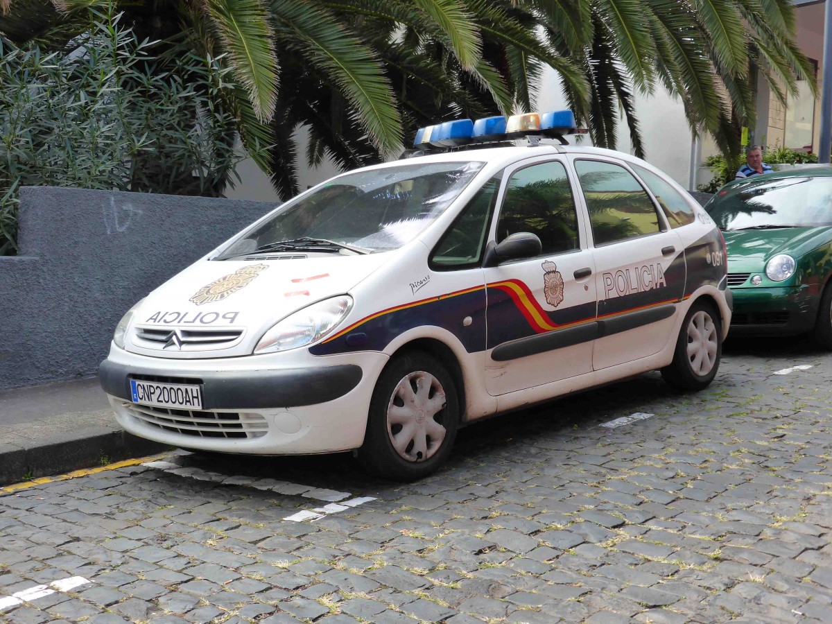 Citroen als Polizeifahrzeug auf La Palma, Januar 2016