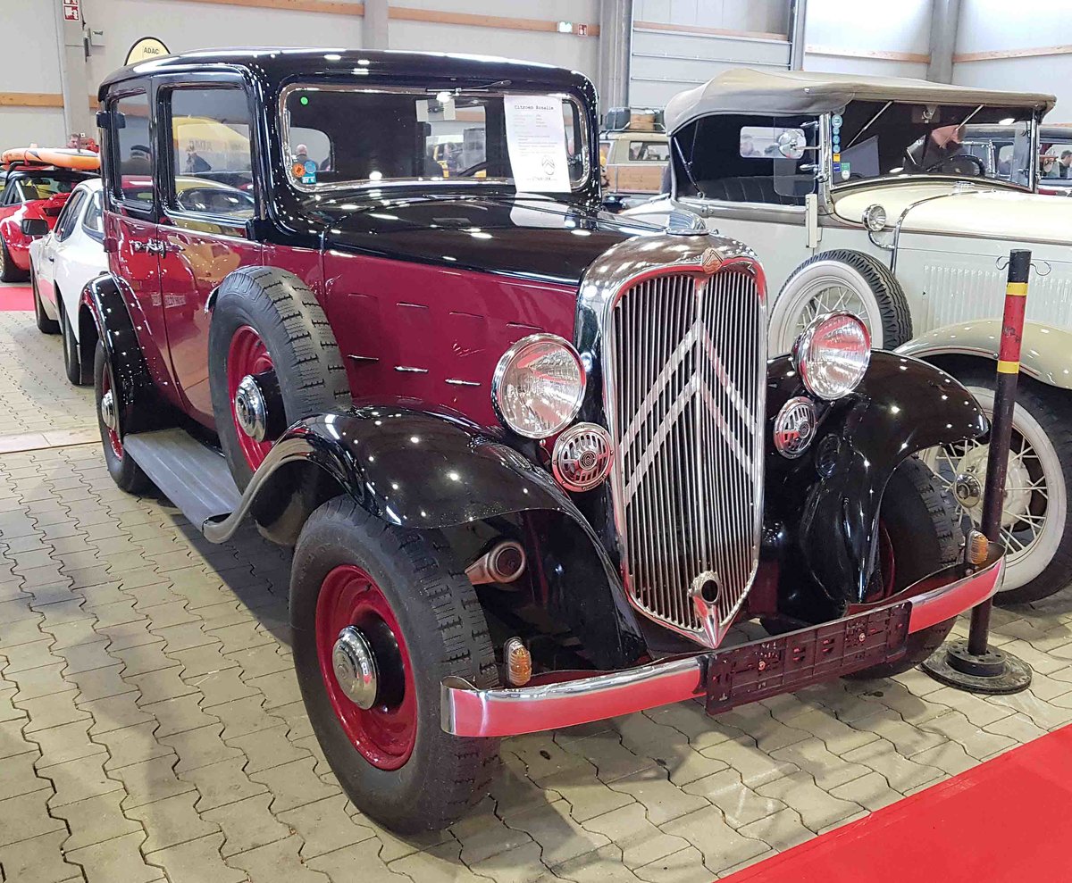 =Citroen Rosalie, Bj. 1934, 26 KW, 1767 ccm, steht zum Verkauf bei der Technorama Kassel im März 2019