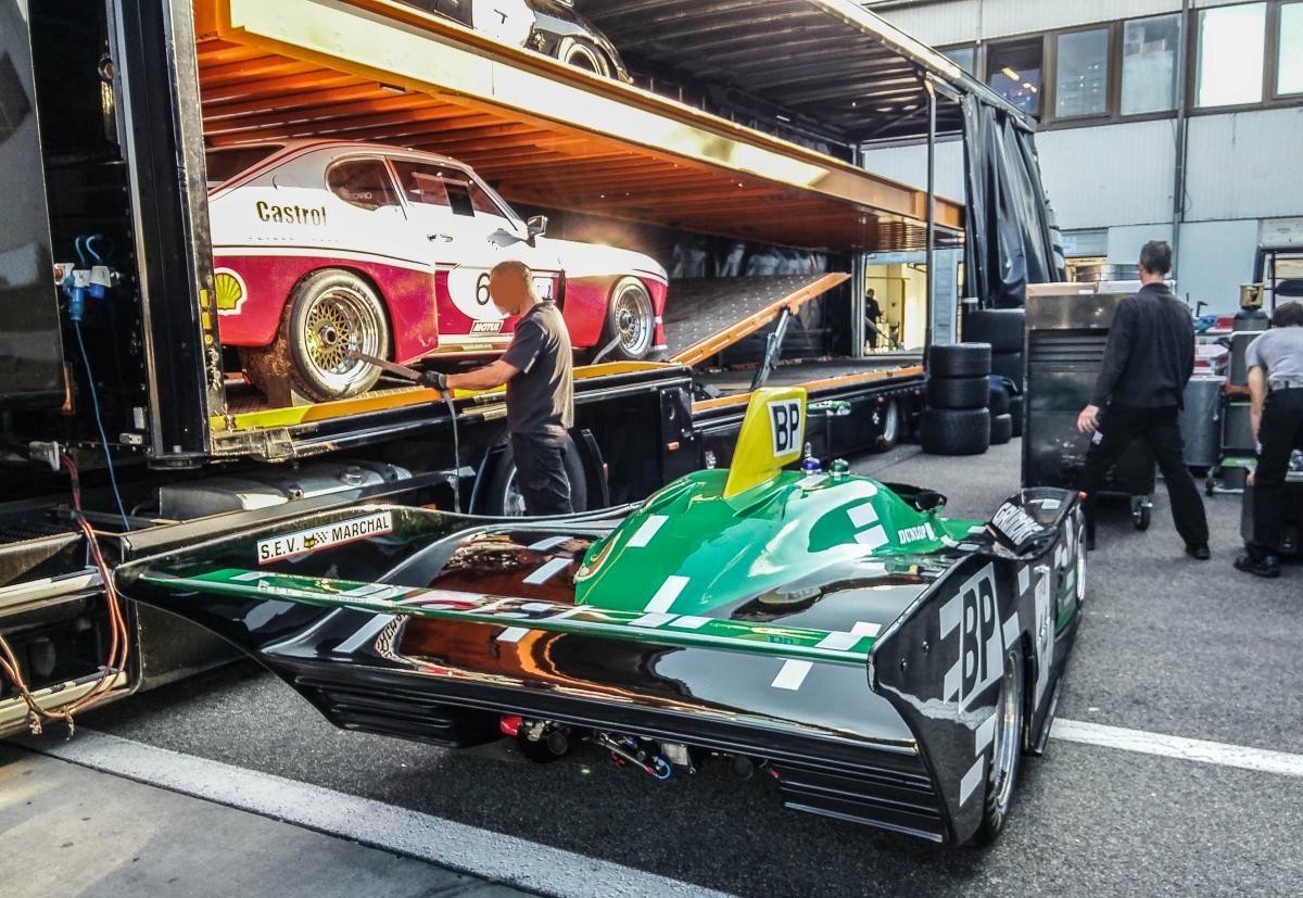 Classic Endurance Rennauto (Toj SC303 Rückansicht) auf der Hungaroring Classics am 01.10.2017.