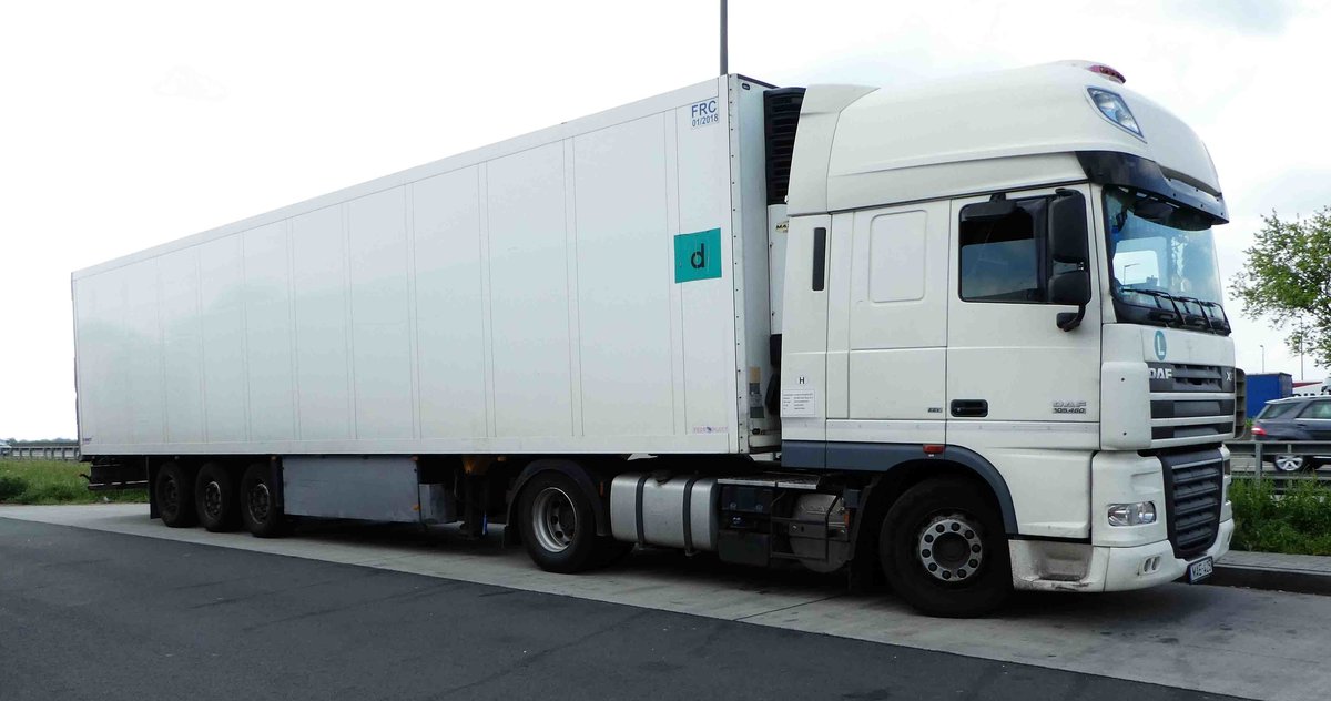 =DAF - Sattelzug rastet im Mai 2017 an der A 3