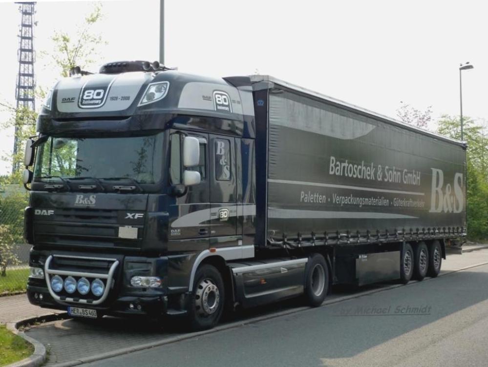 DAF XF 105 schwarz silber B&S BARTOSCHEK & SOHN GmbH in HERNE 01,05,2012

