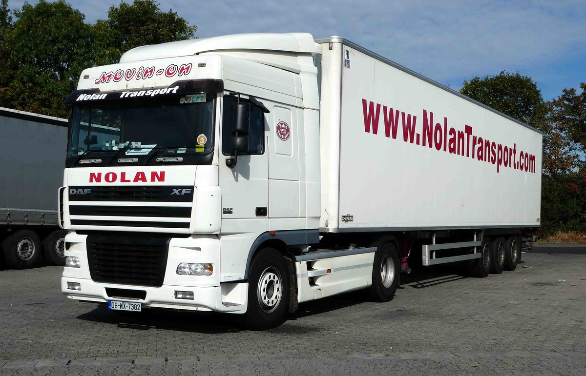 =DAF XF von NOLAN rastet in Fulda-Nord, 10-2016
