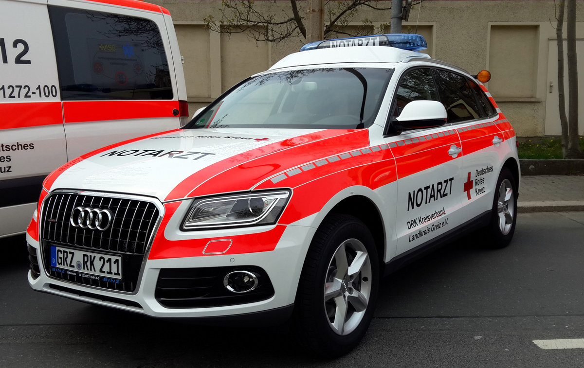 Das neue Notarzteinsatzfahrzeug (NEF) des Deutschen Roten Kreuzes (DRK) Zeulenroda. Foto 1.5.16