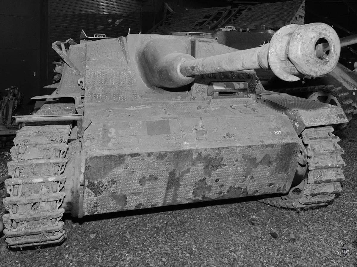 Das Sturmgeschütz 40 der Wehrmacht im Imperial War Museum Duxford. (September 2013)