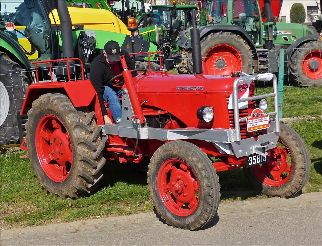 David Brown 30D, Bj 1956, aufgenommen am 26.03.2017 bei einem Traktortreffen.