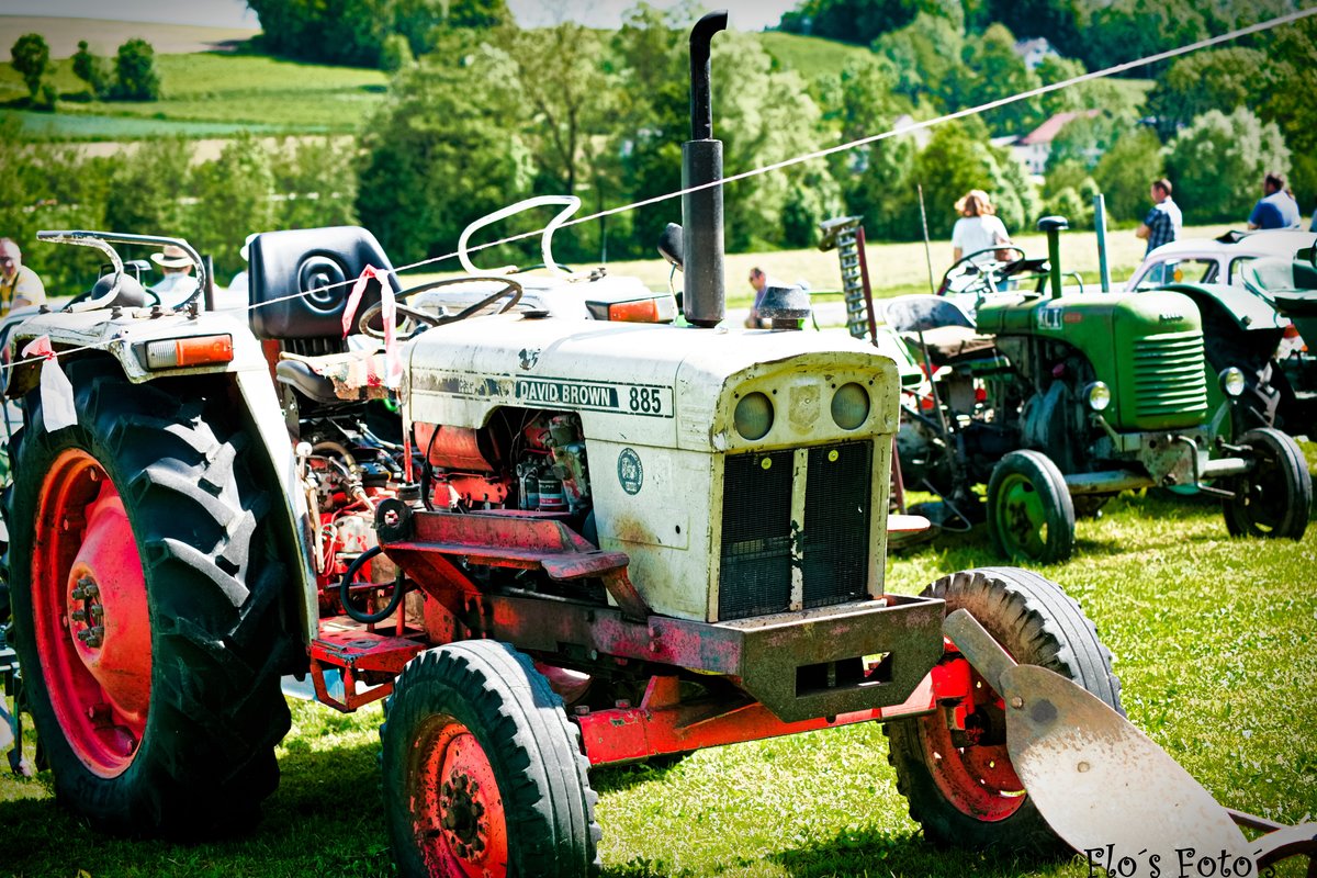 David Brown auf dem Flugplatz in Kirchheim im Innkreis/Österreich 
auf dem Traktor-treffen im Mai 2016