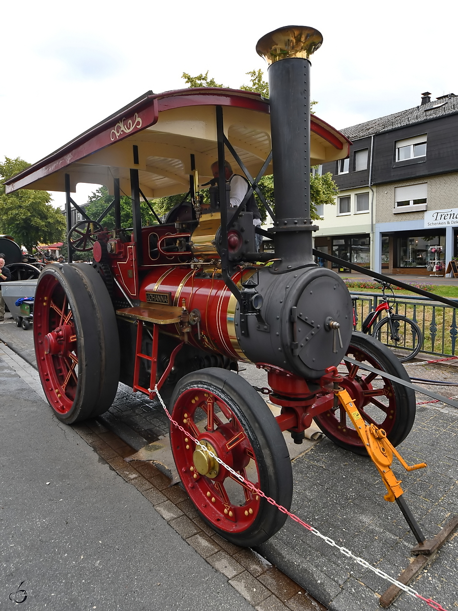 Der Dampftraktor  Johanna  war im Juli 2019 in Altenbeken zu sehen.