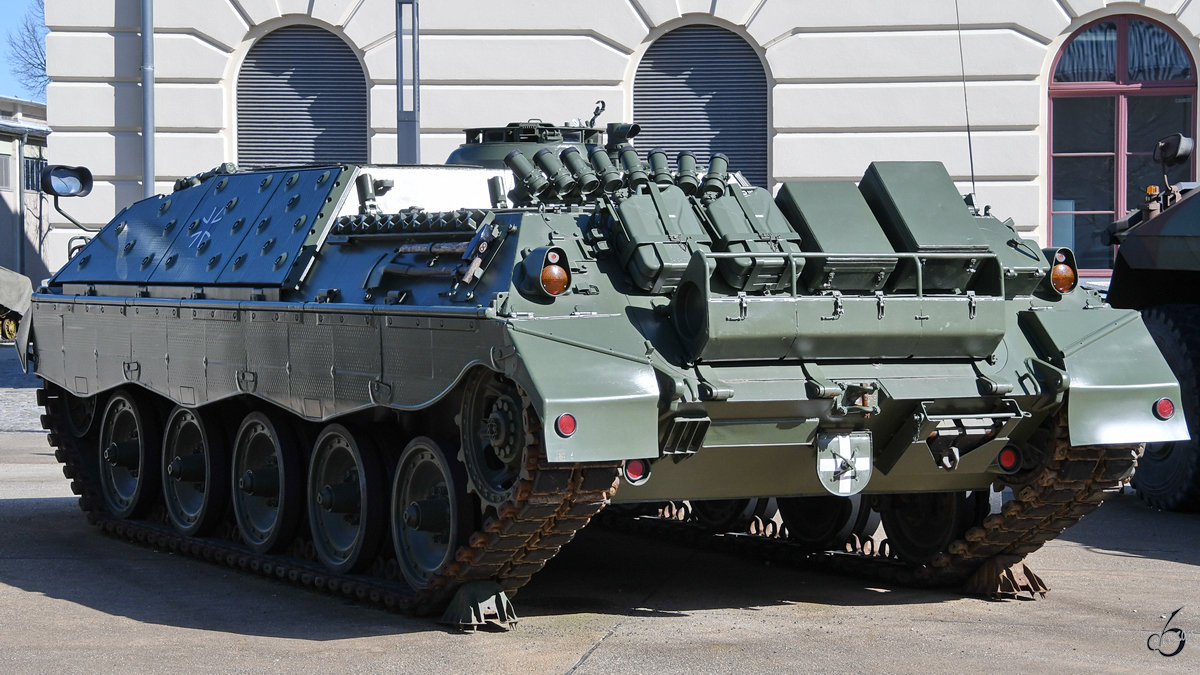 Der Jagdpanzer Jaguar im Militärhistorischen Museum der Bundeswehr. (Dresden, April 2018)
