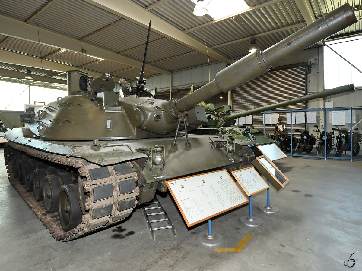 Der Kampfpanzer 70 der Bundeswehr, gesehen Mitte August 2018 in der Wehrtechnischen Studiensammlung Koblenz. 