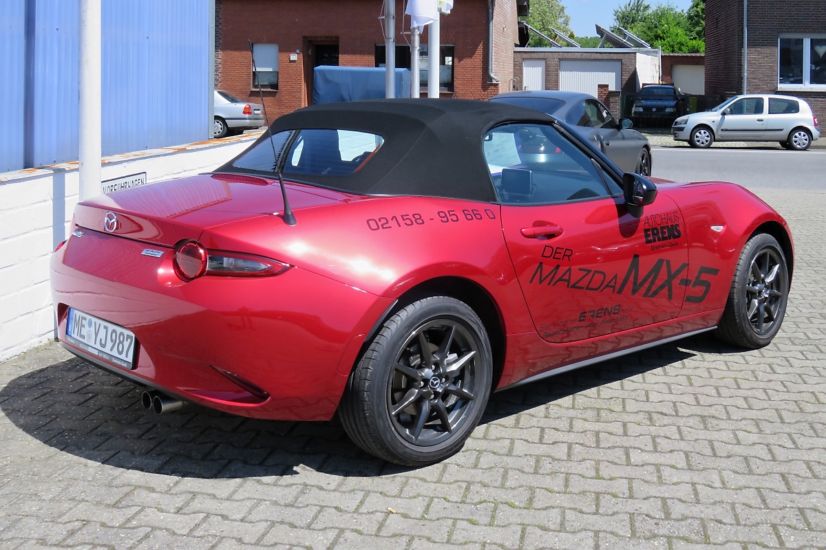 Der neue Mazda-MX5 in Oedt, 25.5.17