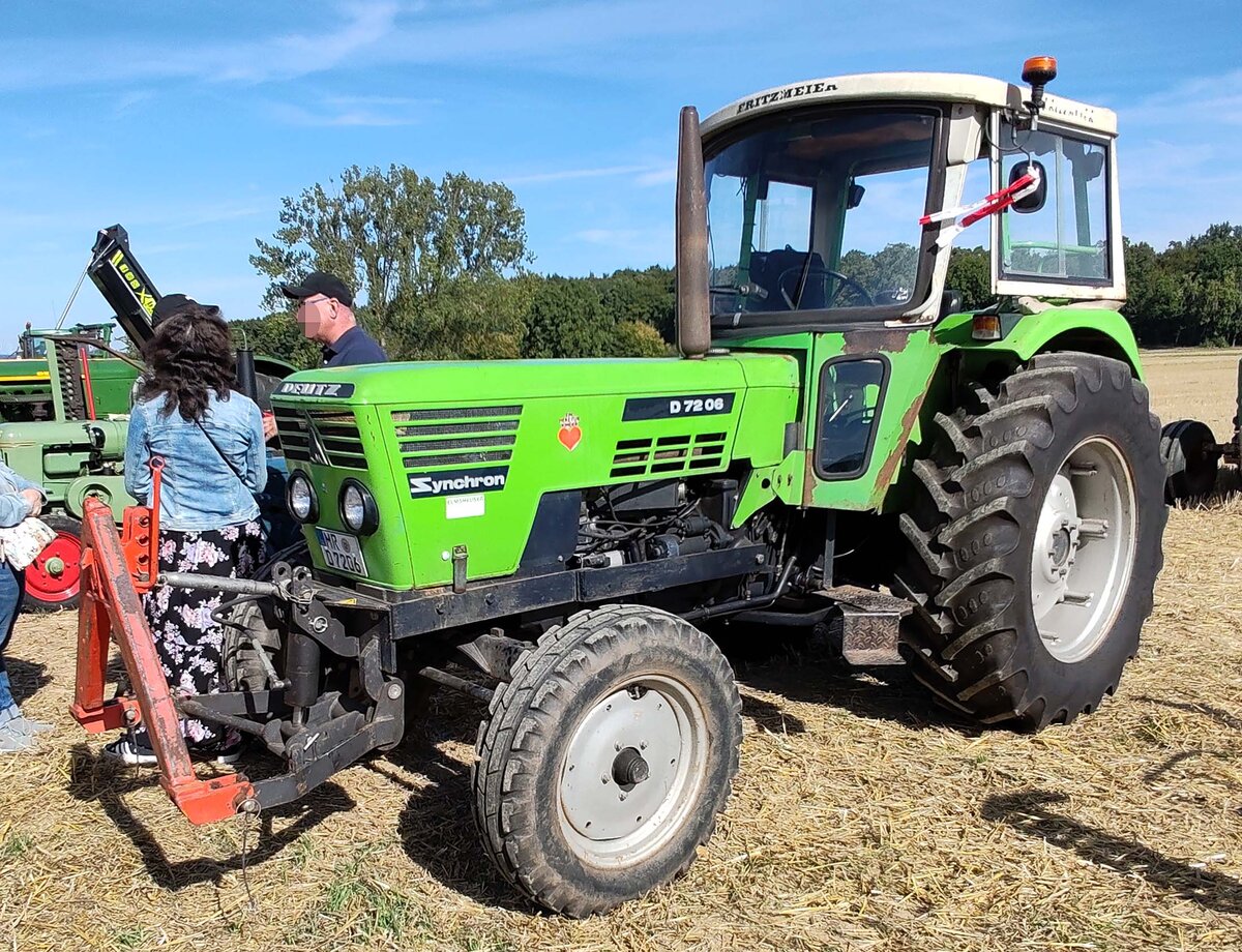 =Deutz 7206 D, ausgestellt bei der Oldtimerveranstaltung der OLDTIMERFREUNDE OHMTAL in Dannenrod, 09-2025