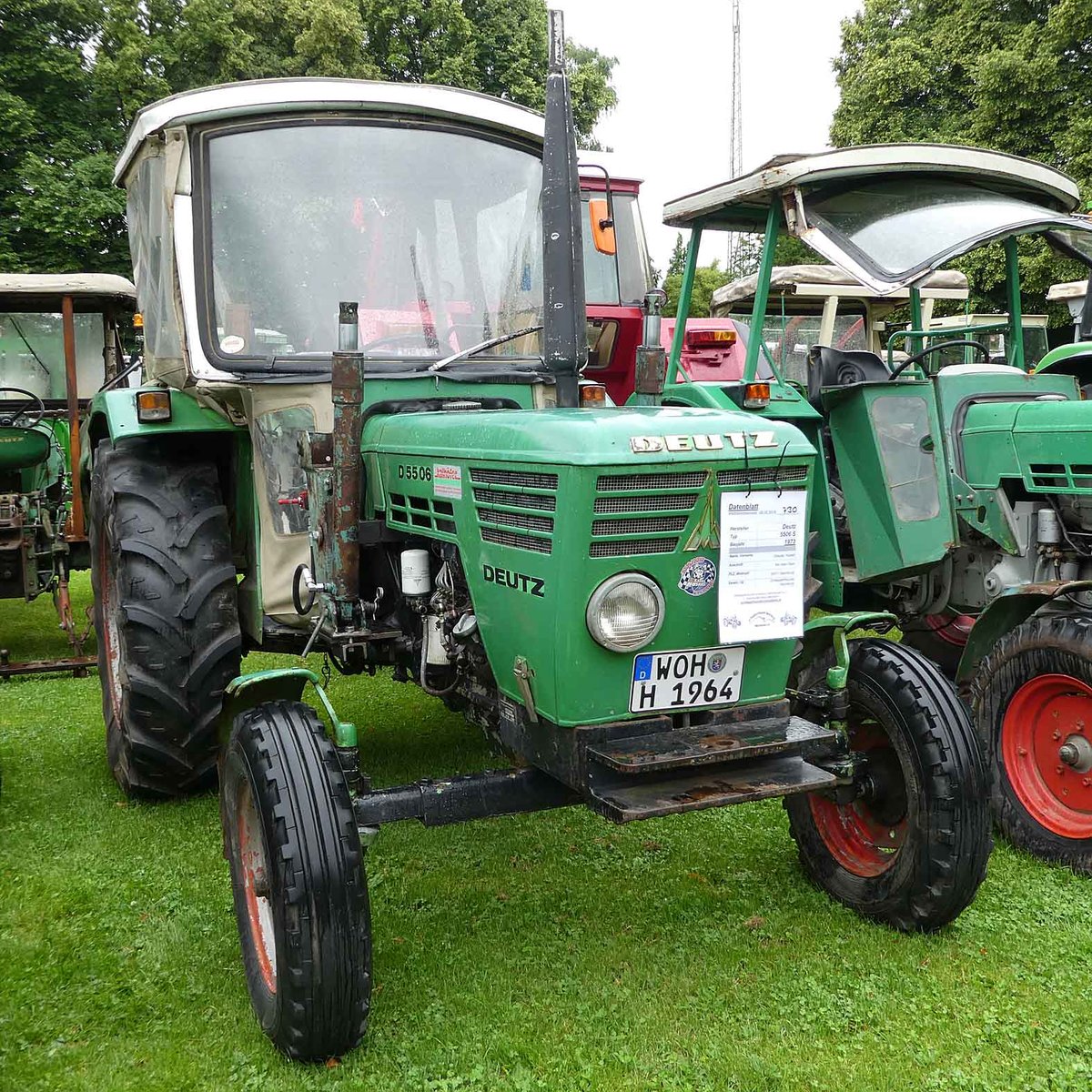 =Deutz D 5506 S, Bj. 1973, ausgestellt in Gudensberg im Juli 2016