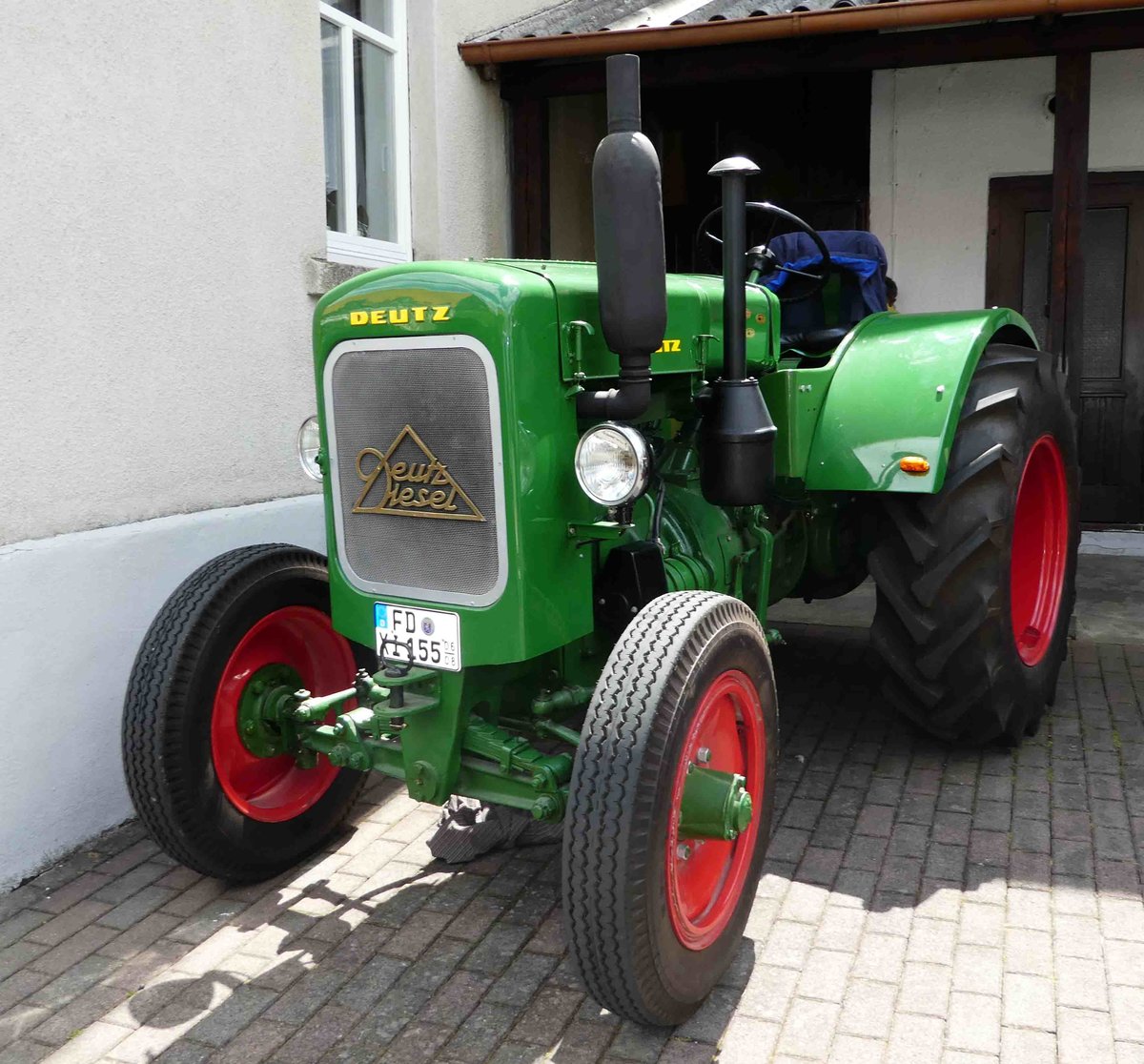 =Deutz F2, gesehen beim Ortsjubil�um von Spahl im Juni 2017