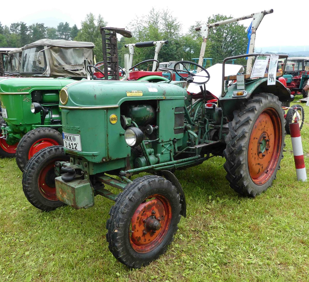 =Deutz F2L 612, Bj. 1958, 18 PS, ausgestellt beim Köhlerfest in Bad Orb im Juni 2019