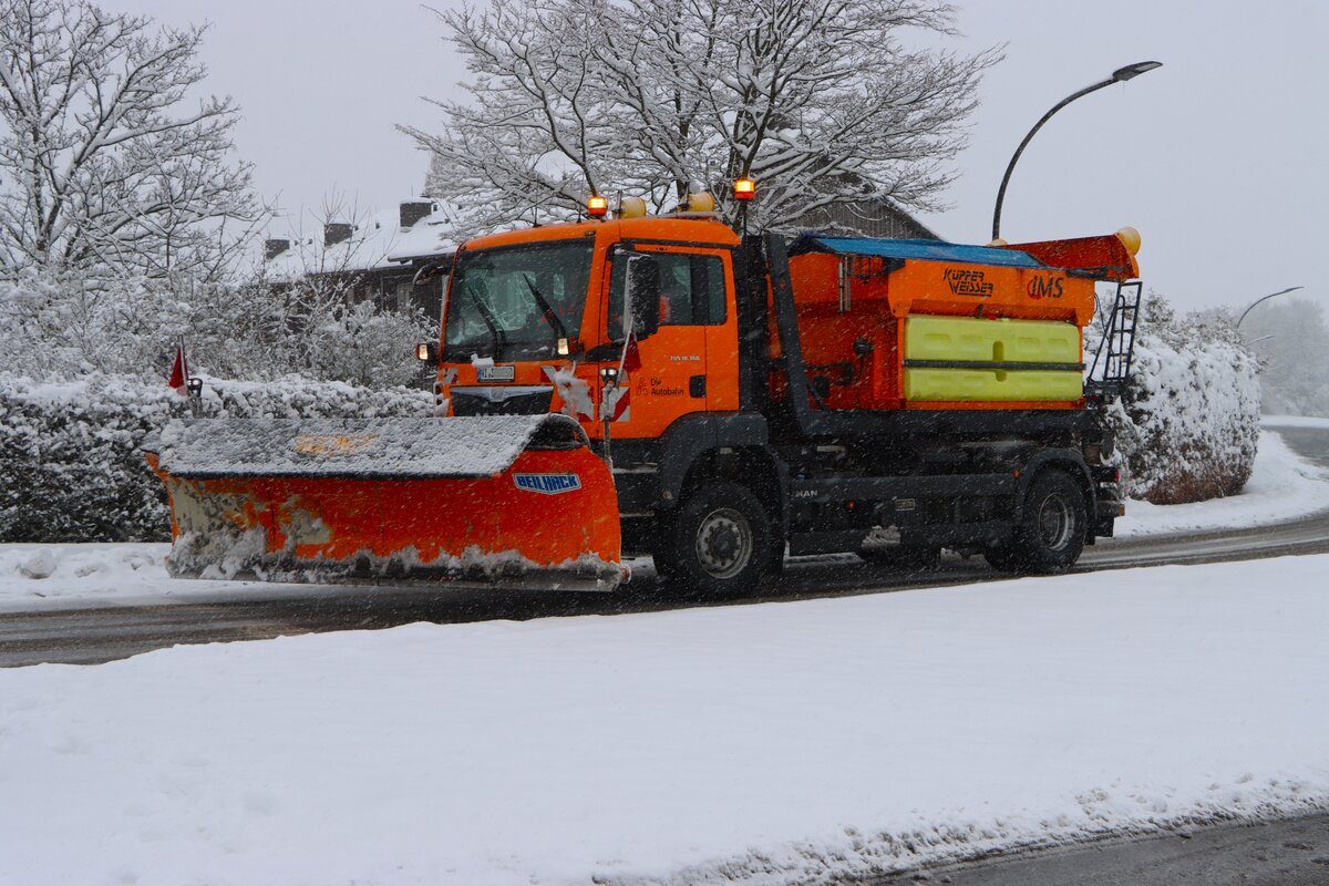 Die Autobahn Gmbh Autobahnmeisterei Langenselbold MAN TGS Winterdienstfahrzeug am 26.01.26 in Langenselbold West 