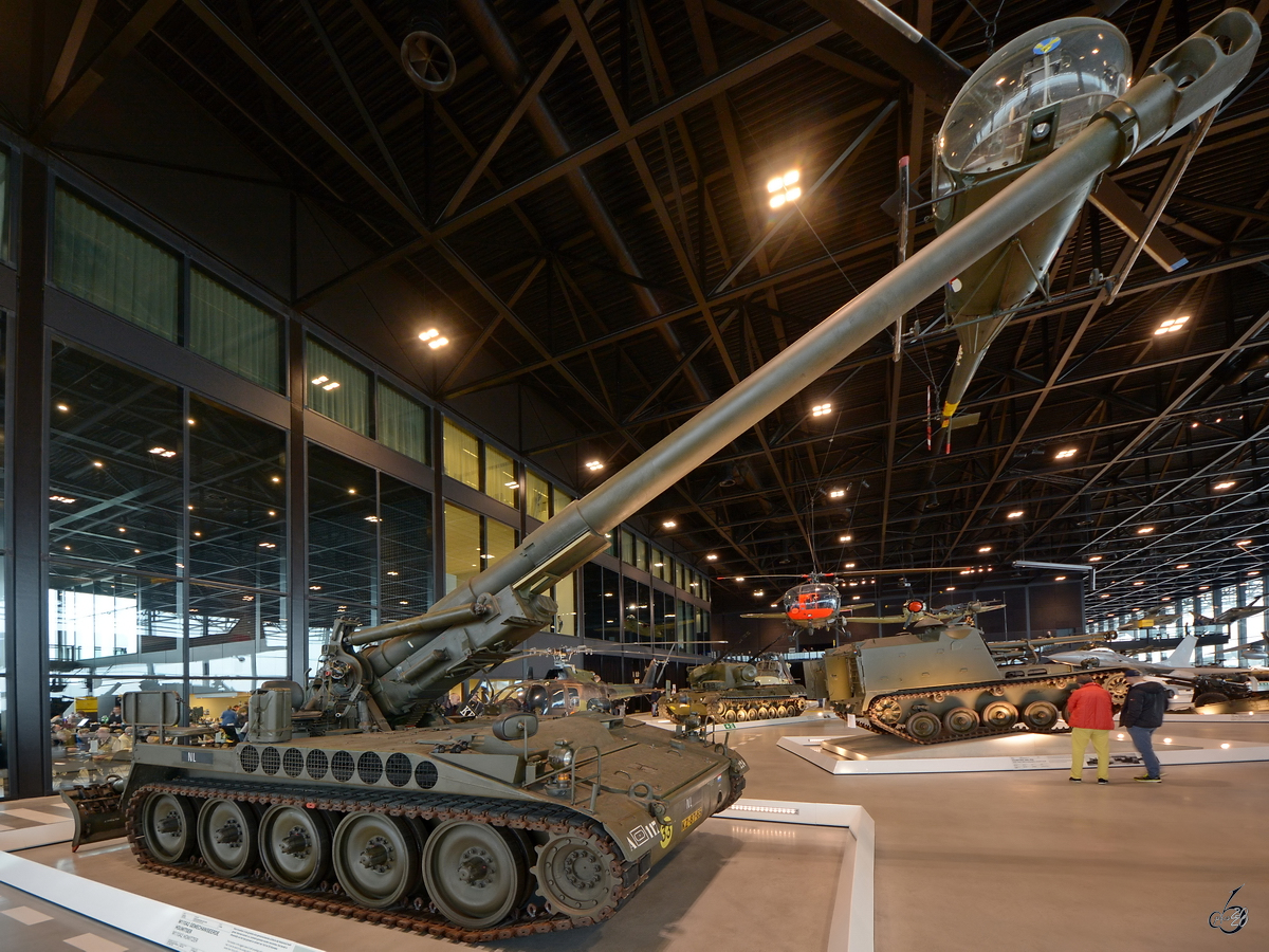 Diese Panzerhaubitze M110A2 war Ende Dezember 2016 im Nationalen Militärmuseum Soesterberg zu sehen.