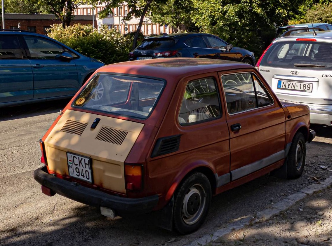 Diesen Polski Fiat 126p (Rückansicht) habe ich in Mai, 2022 aufgenommen.
