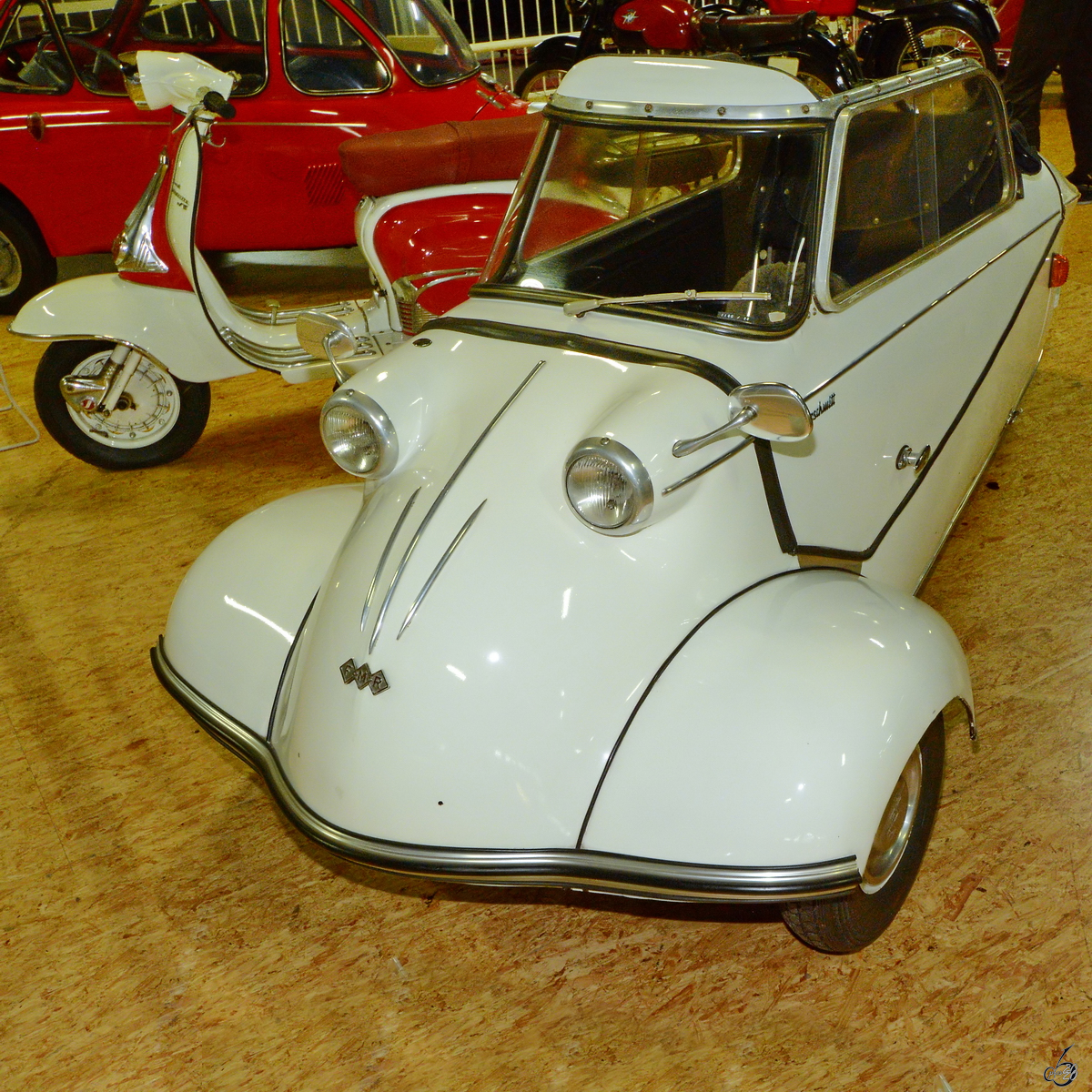 Dieser 1955 gebaute Messerschmitt KR 200 war im Dezember 2014 im Auto- und Technikmuseum Sinsheim zu bewundern.