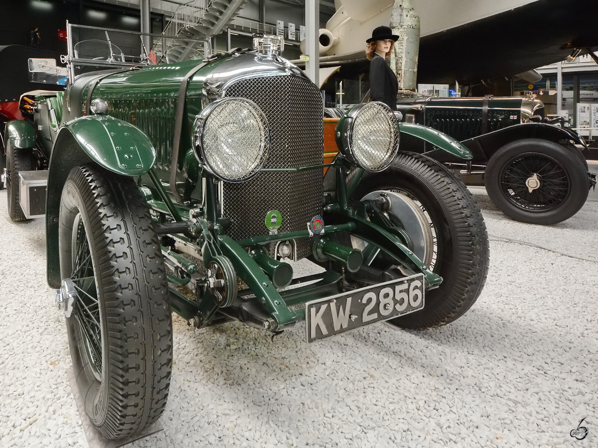 Dieser Bentley 4.5 Litre Le Mans von 1928 war Mitte Mai 2014 im Technik-Museum Speyer ausgestellt.