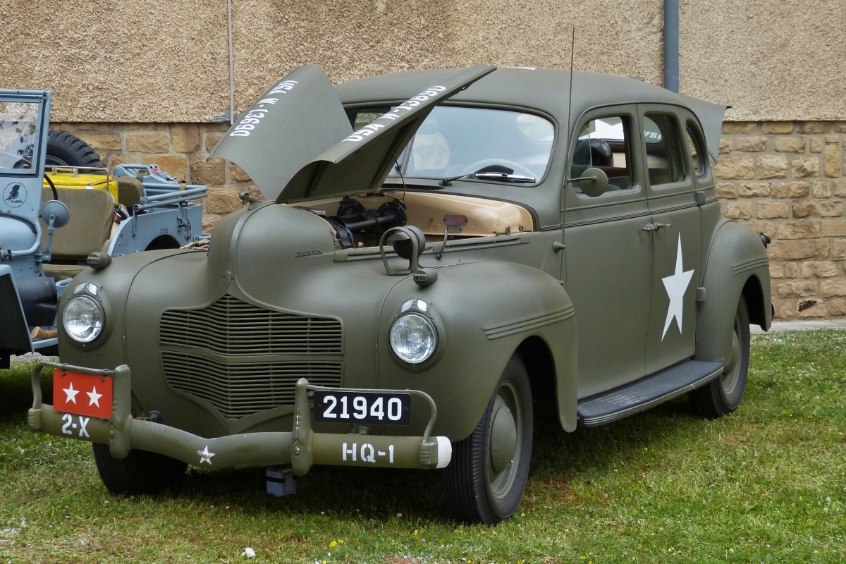 Dieser Dodge? Oldtimer,  war am Tag der offenen Tür bei der luxemburgischen Armee ausgestellt. 10.07.2022 