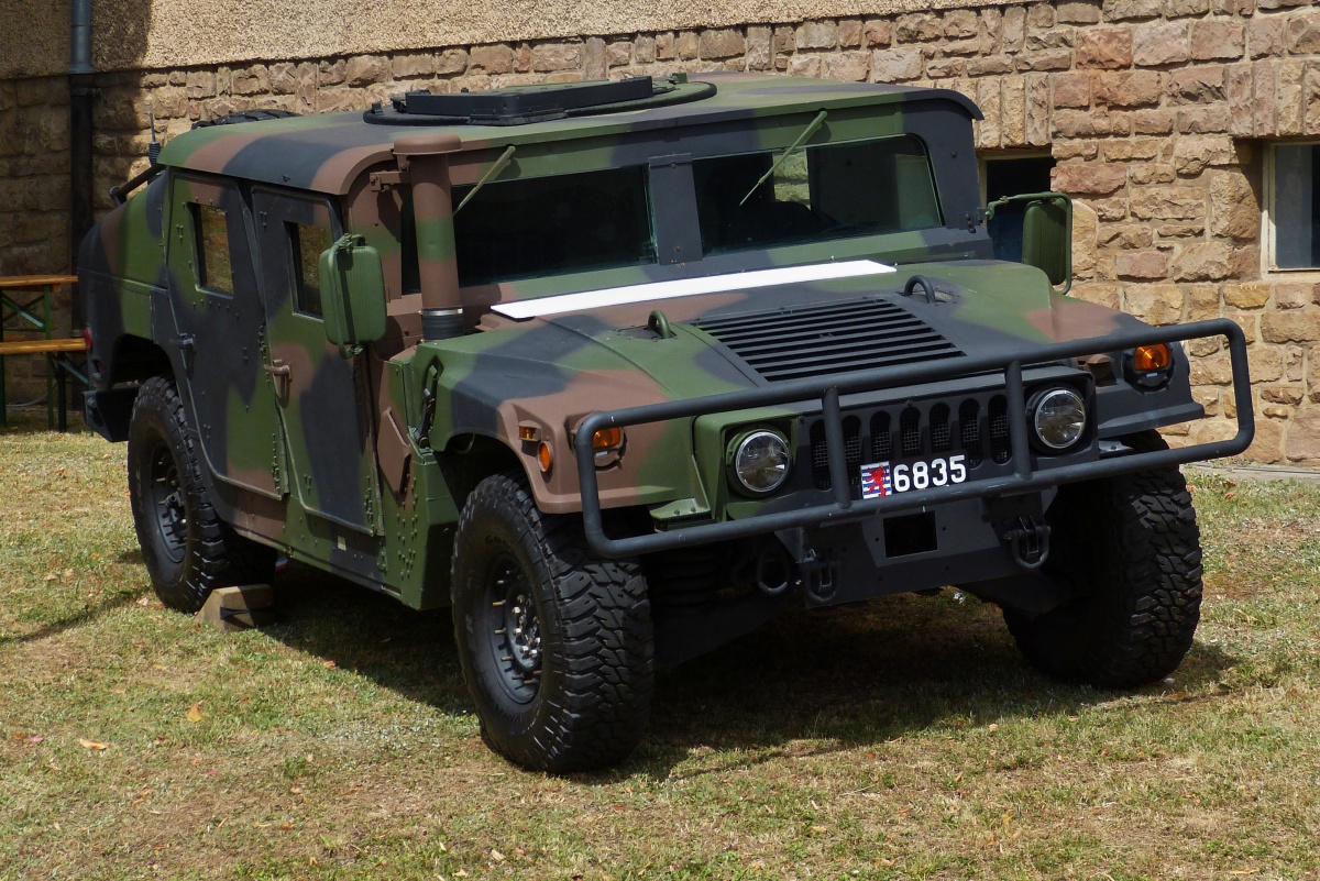 Dieser Hummer war am Tag der offenen Tür bei der luxemburgischen Armee ausgestellt. 10.07.2022 