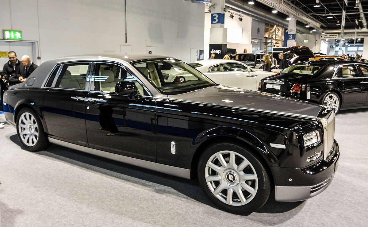 Dieser Rolls Royce Phantom stand auf dem Auto Zürich 2014.