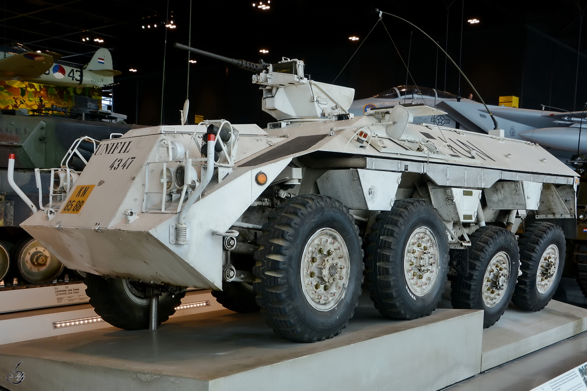 Dieser Schützenpanzer YP-408 von DAF war Ende Dezember 2016 im Nationalen Militärmuseum Soesterberg zu sehen.